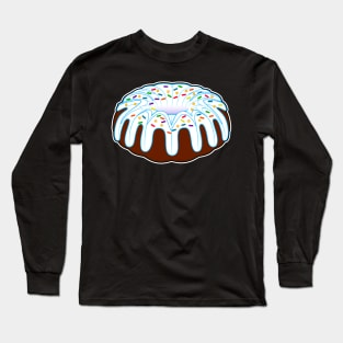 Bundt Cake with Icing and Sprinkles Long Sleeve T-Shirt